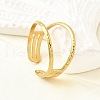 304 Stainless Steel Adjustable Open Cuff Rings for Women RJEW-U062-01A-G-3