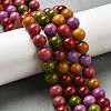 Dyed Natural Malaysia Jade Beads Strands G-G021-02B-18-4