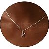 Fashionable Brass Letter Heart Pendant Necklaces for Women FS-WGD0E1D-34-1