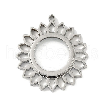 304 Stainless Stee Locket Pendants STAS-S132-07P-01-1