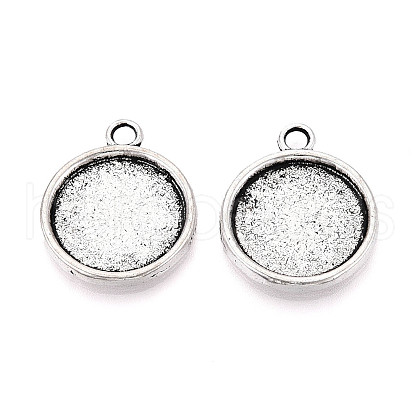 Tibetan Style Alloy Pendant Cabochon Settings PALLOY-N178-13AS-D-1