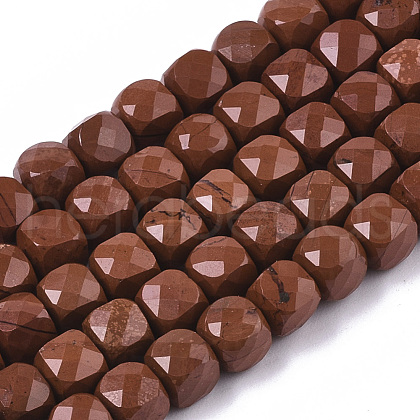 Natural Red Jasper Beads Strands G-R460-043-1