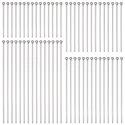 Beebeecraft 400Pcs 4 Styles 304 Stainless Steel Ball Head Pins STAS-BBC0003-11-1