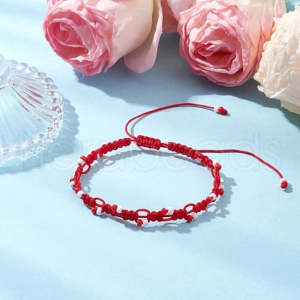 Adjustable Nylon Cord Braided Bead Bracelets BJEW-MZ00163-03-1