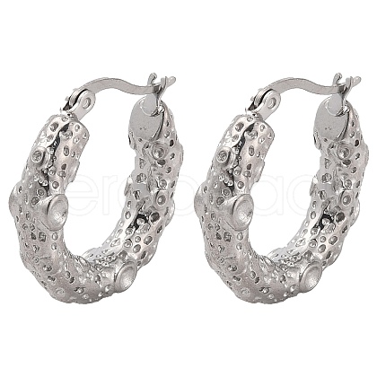 304 Stainless Steel Hoop Earrings EJEW-K259-06P-1