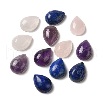 DICOSMETIC 12Pcs 3 Styles Natural Mixed Stone Cabochons G-DC0001-15-1