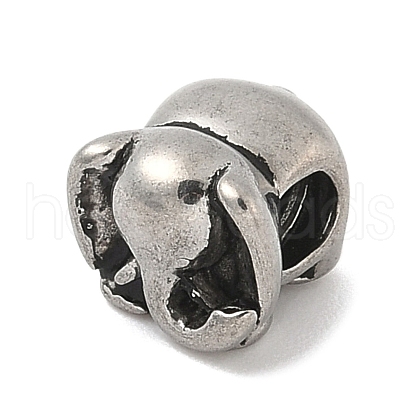 304 Stainless Steel European Beads STAS-S183-04A-AS-1