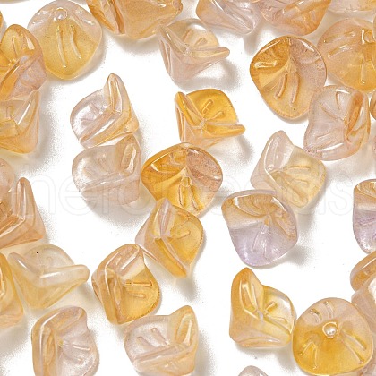 Electroplated Glass Beads GLAA-G119-01C-1