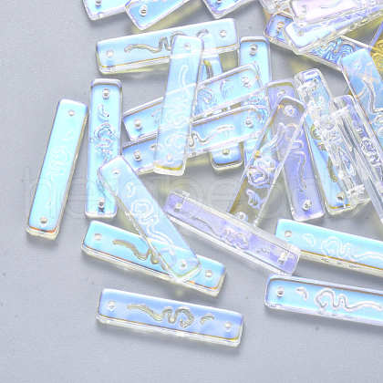 Transparent Glass Links connectors GLAA-S190-008C-01-1