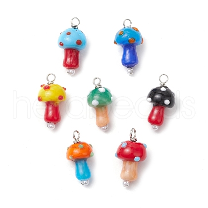 Handmade Lampwork Pendants PALLOY-JF03670-01-1