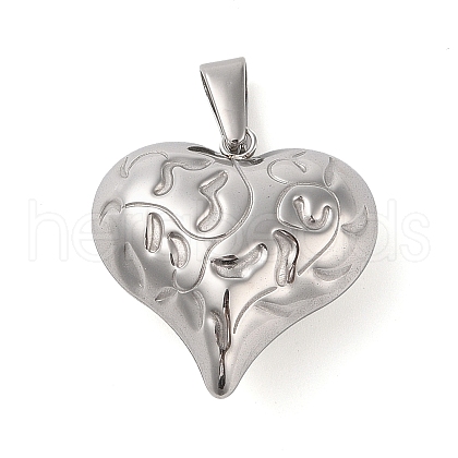 304 Stainless Steel Pendants STAS-R229-06P-1