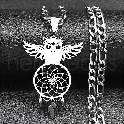 Non-Tarnish 304 Stainless Steel Necklaces NJEW-Q338-13P-1