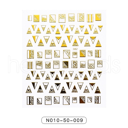Gold Stamping Nail Art Stickers MRMJ-N010-50-009-1