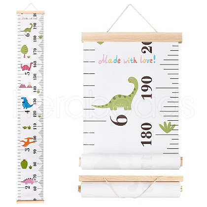 Creative Cartoon Decorative Home Canvas Hanging Height Measurement Ruler HJEW-WH0042-47A-1