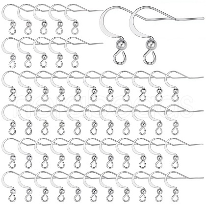 SUNNYCLUE 100Pcs 304 Stainless Steel French Earring Hooks STAS-SC0004-63P-1