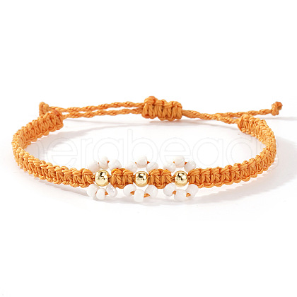 Glass Seed Beaded Braided Bead Beacelets BY5894-5-1