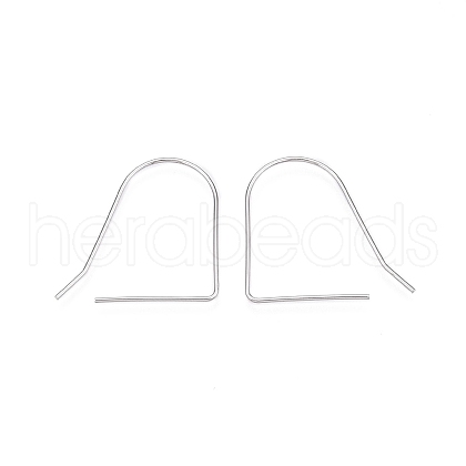 Anti-Tarnish Rhodium Plated 925 Sterling Silver Earring Hooks STER-N016-33P-1