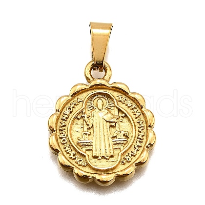304 Stainless Steel Pendants STAS-B086-10A-G-1
