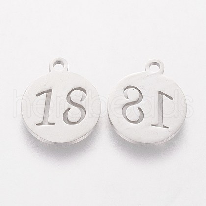 Non-Tarnish 201 Stainless Steel Charms STAS-Q201-T183-1