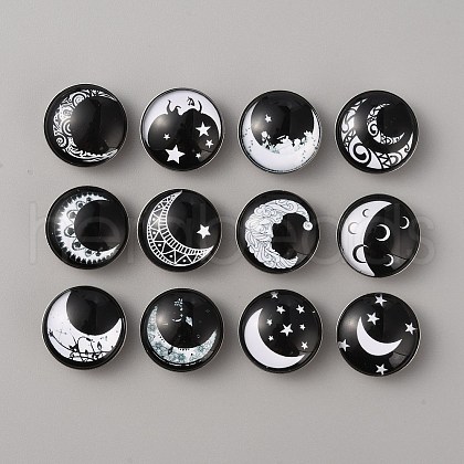 Platinum Plated Brass Jewelry Snap Buttons BUTT-WH0050-M01-1