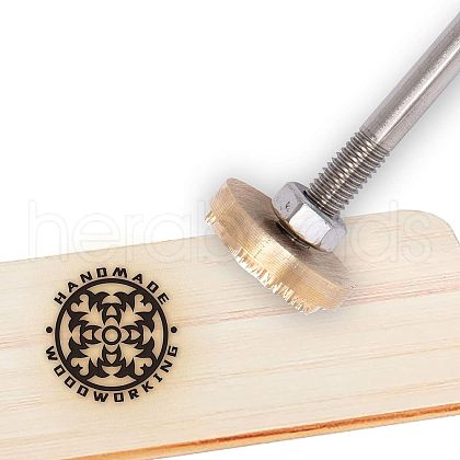 Stamping Embossing Soldering Brass with Stamp AJEW-WH0113-15S-1
