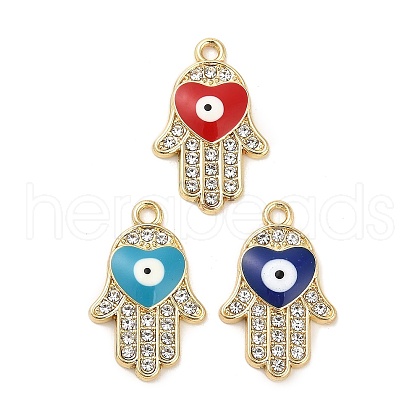 Golden Plated Alloy Enamel Pendants ENAM-K069-35G-1