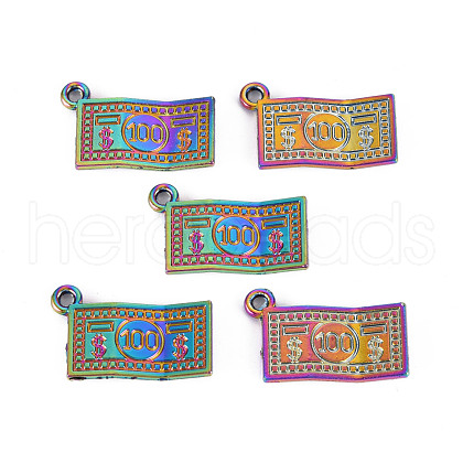 Rainbow Color Alloy Charms PALLOY-S180-255-NR-1