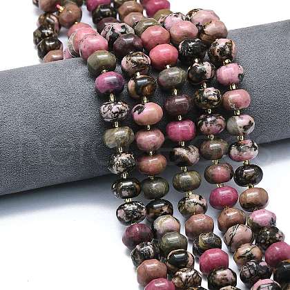 Natural Rhodonite Beads Strands G-P573-B07-01-1