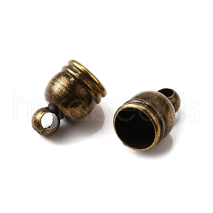 Brass Cord Ends KK-D217-9x6-AB-NF-1