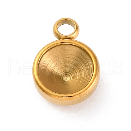 202 Stainless Steel Pendant Rhinestone Settings STAS-F266-24G-1