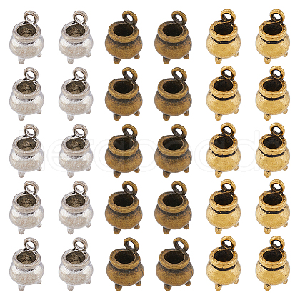 DICOSMETIC 30Pcs 3 Colors Alloy Charms FIND-DC0003-32-1