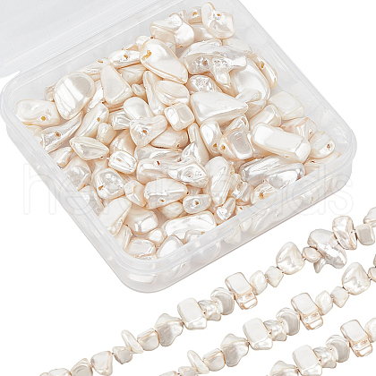 SUNNYCLUE 2 Strands Spray Painted Natural Freshwater Shell Beads Strands SHEL-SC0001-46-1