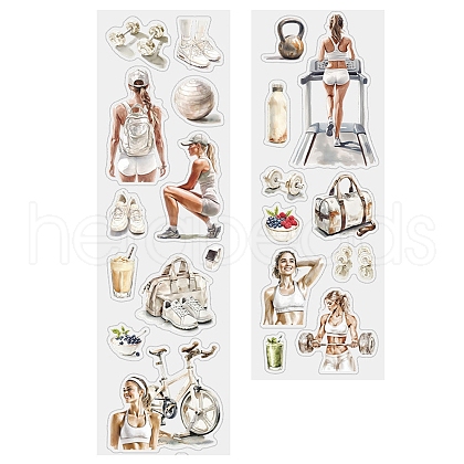 Independent Living Themes Label Paster Picture Stickers DIY-Q038-04B-1
