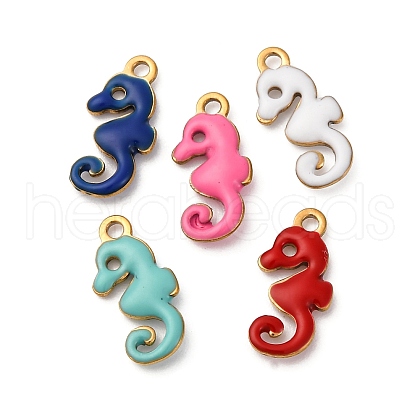 304 Stainless Steel Enamel Charms STAS-Q363-14G-G-1