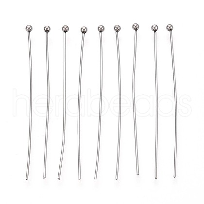 304 Stainless Steel Head Pins STAS-T065-45mm-20P-1