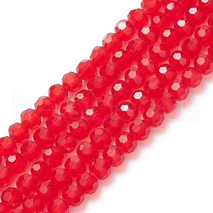 Transparent Glass Bead Strands GLAA-G013-8mm-98-1