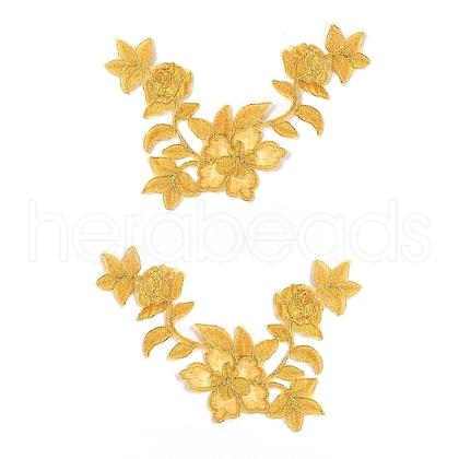 Computerized Embroidery Polyester Iron on/Sew on Patches DIY-WH0223-32-1