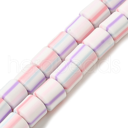 Polymer Clay Beads Strands CLAY-H006-01C-1