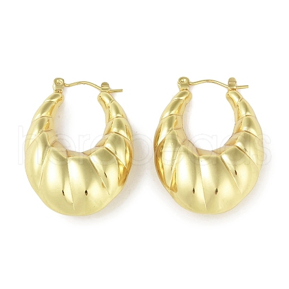 Ion Plating(IP) 304 Stainless Steel Hoop Earrings for Women STAS-I304-16G-1