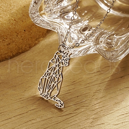 Non-Tarnish Stainless Steel Color Stainless Steel Pendant Necklace GF1493-09-1