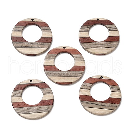 Wenge Wood & Sandalwood & White Ash Pendants WOOD-F013-03-1