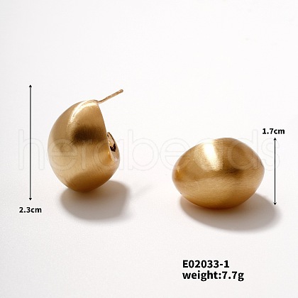 Geometric Circular Minimalist Fashion Earrings Trendy Versatile Ear Studs ZD3369-2-1