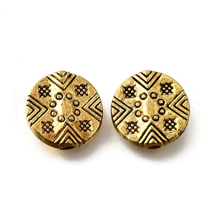 Tibetan Style Alloy Beads TIBE-L008-05AG-1
