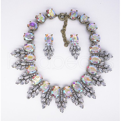 Alloy Rhinestone Jewelry Sets FS-WG3ECD0-04-1