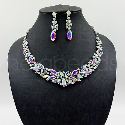 Alloy Rhinestone Jewelry Sets FS-WG8C091-08-1