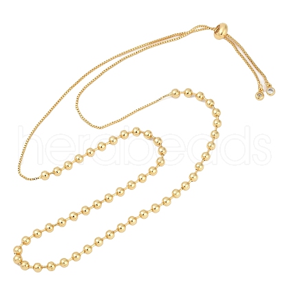 Brass Necklaces NJEW-E089-02G-02-1