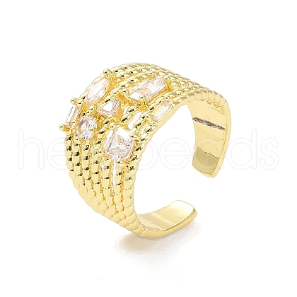 Brass Cuff Finger Rings RJEW-H227-02G-01-1