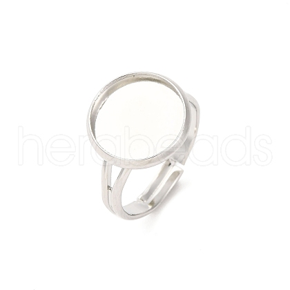Adjustable Brass Ring Components KK-Q573-004P-1