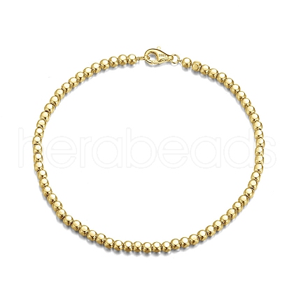 925 Sterling Silver Ball Chain Bracelets BJEW-I314-054A-G-1