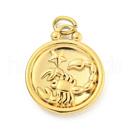 304 Stainless Steel Pendants Rhinestone Settings STAS-O009-01H-G-1